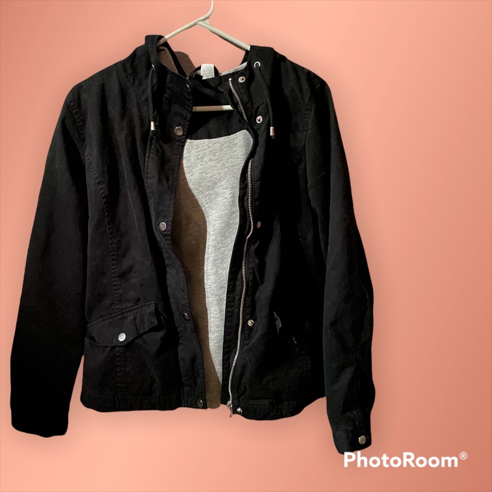 Black utility jacket